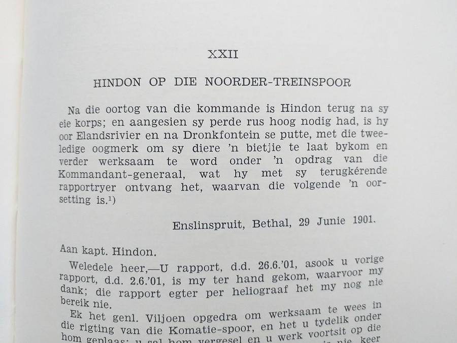 Kaptein Hindon Oorlogsavonture van n Baasverkenner (Gustav Preller)