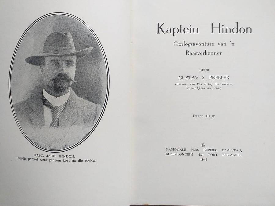 Kaptein Hindon Oorlogsavonture van n Baasverkenner (Gustav Preller)