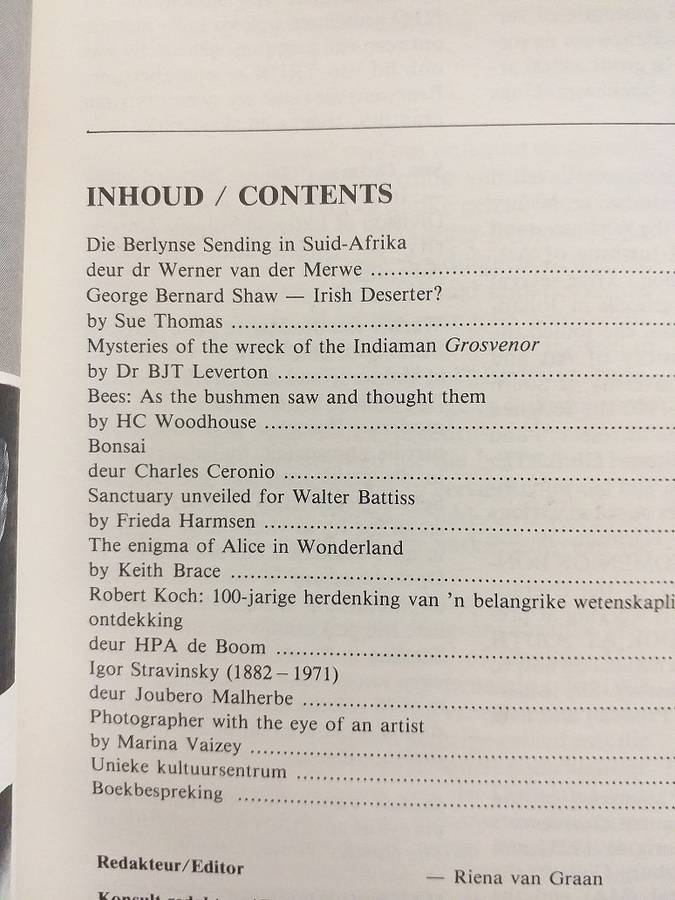 Lantern Tydskrif Magazine Des 1982 vol 32 nr 1