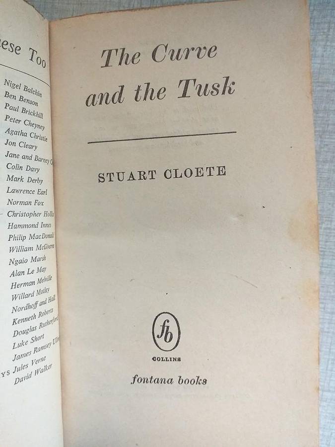 Stuart Cloete 2 books bound as one: The curve and the tusk & Gazella