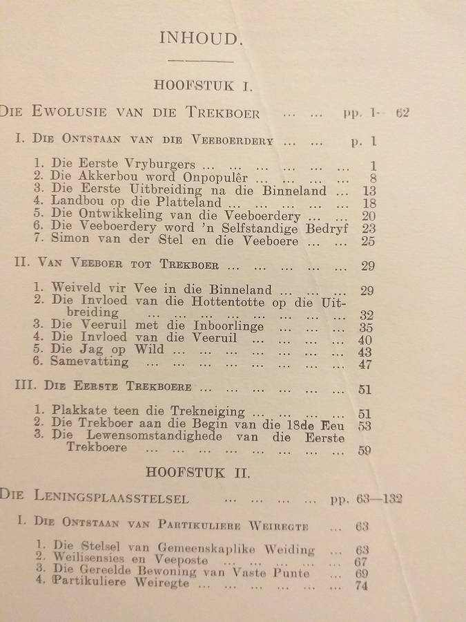 Die Trekboer in die geskiedenis van die Kaapkolonie (Dr PJ van der Merwe) Ons geskiedenis serie
