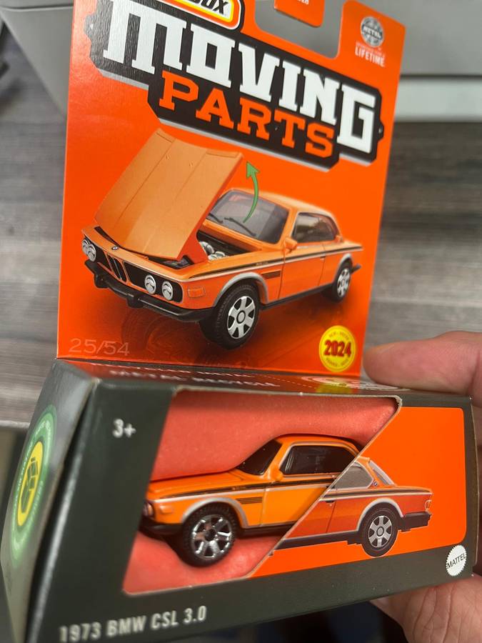 Matchbox BMW CSL moving parts import
