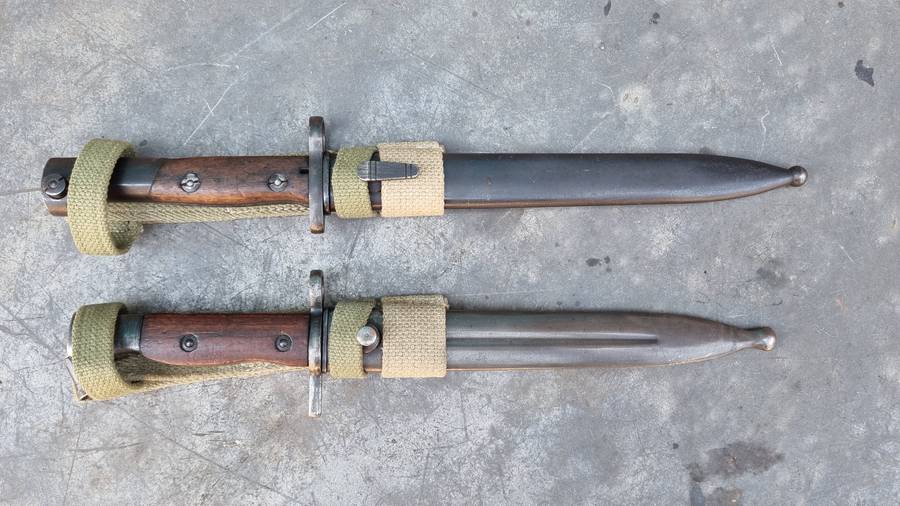 A HAKIM AND A FN49 EGYPTIAN BAYONET