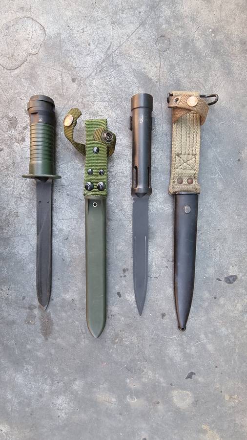 SWISS SIG 540 AND BELGIAN FN FAL C BAYONETS