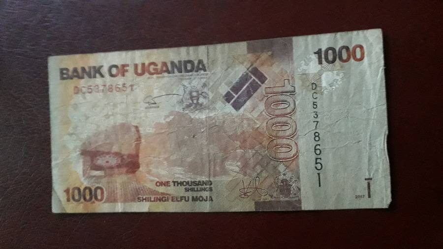 Uganda  1000 Shillings 2017