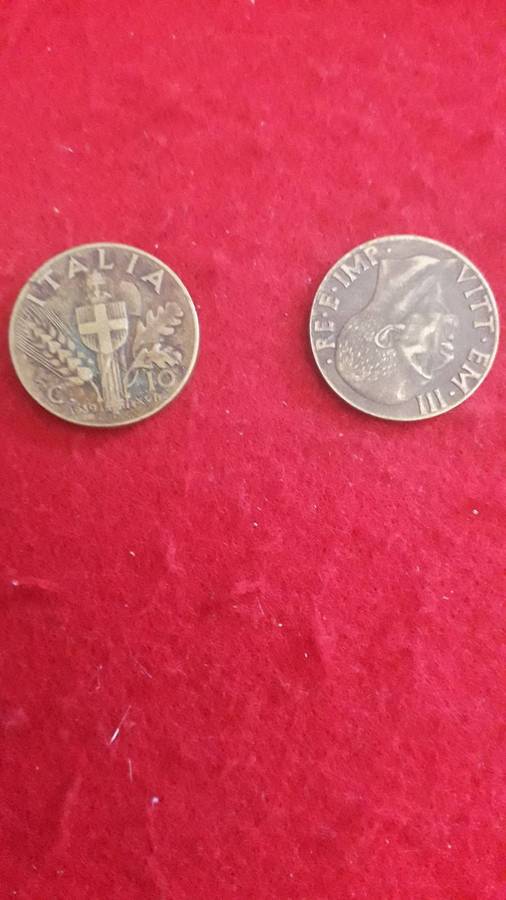 Italy  10 Centimes 1939