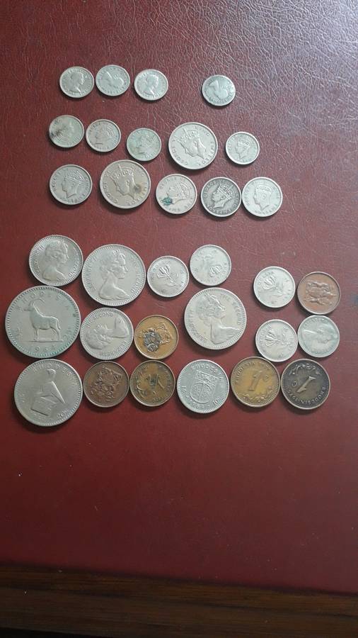 Rhodesia -  R & Nyasaland  - S. Rhodesia  combo 4 (32x coins)
