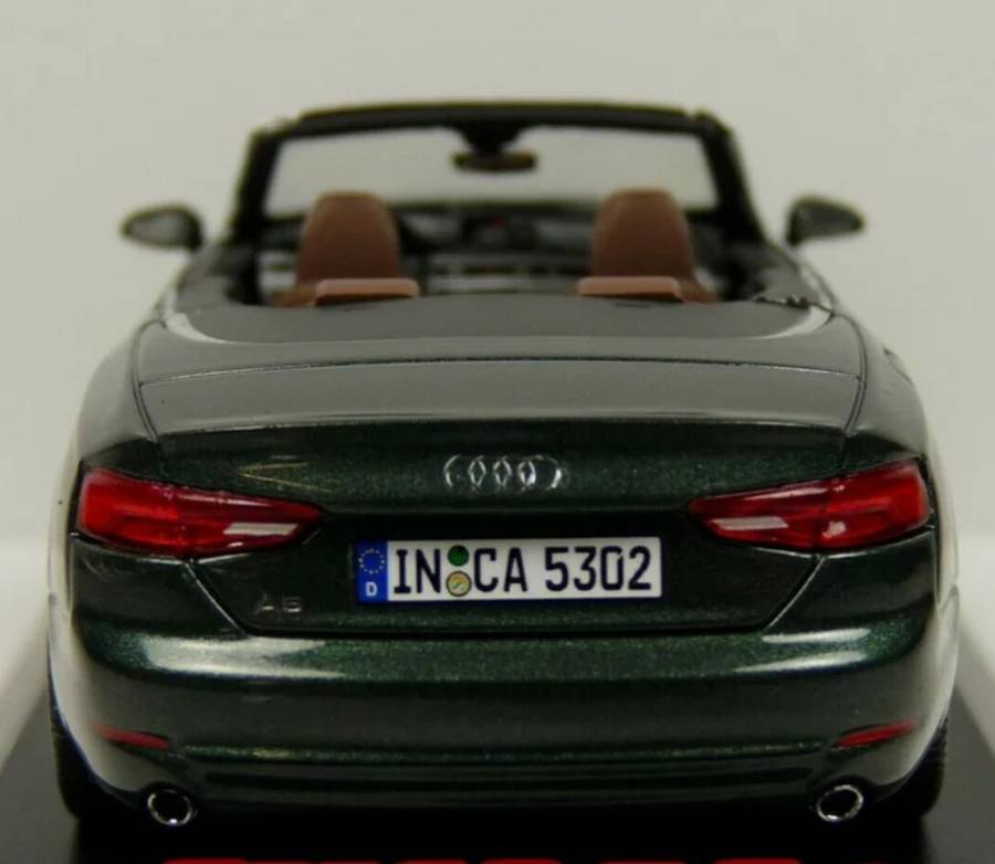 Audi A5 Cabriolet 2017 Gotland Green 1/43 Spark/Audi Cllctn NEW+boxed #6158 instant wheels