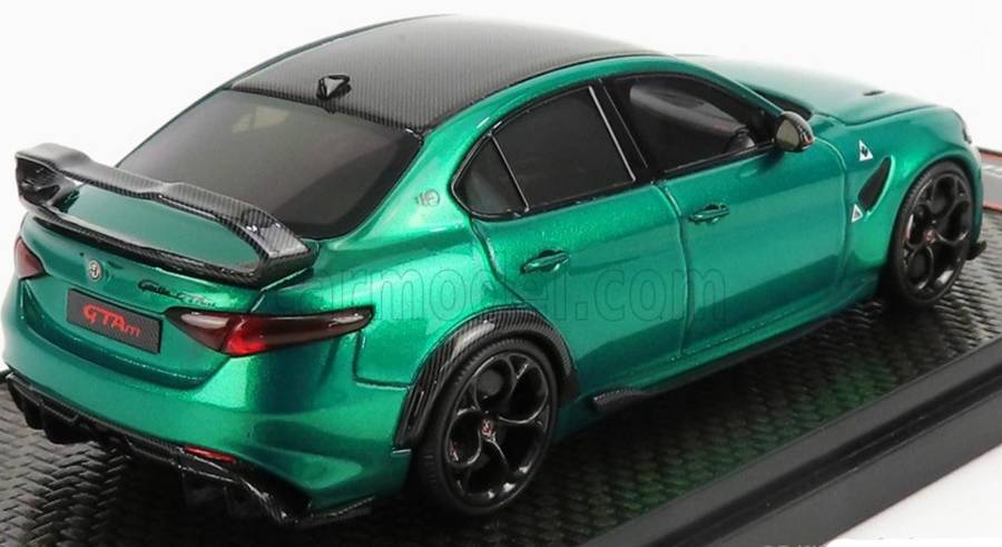 Alfa Romeo Giulia GTAm 2020 Montreal green metallic 1/43 Bburago NEW+boxed #6212 instant wheels