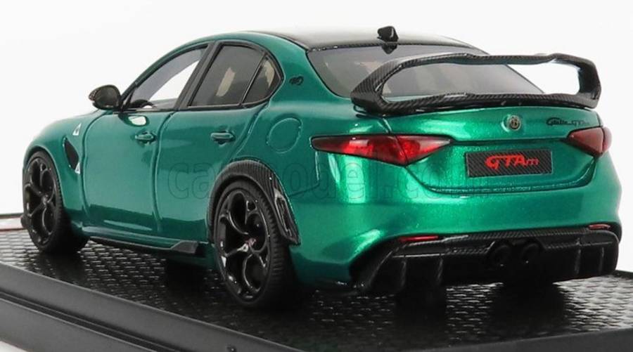 Alfa Romeo Giulia GTAm 2020 Montreal green metallic 1/43 Bburago NEW+boxed #6212 instant wheels