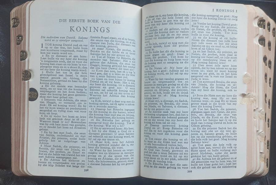 Bible - Die Bybel - 1933/54/71 - Leather - Pocket