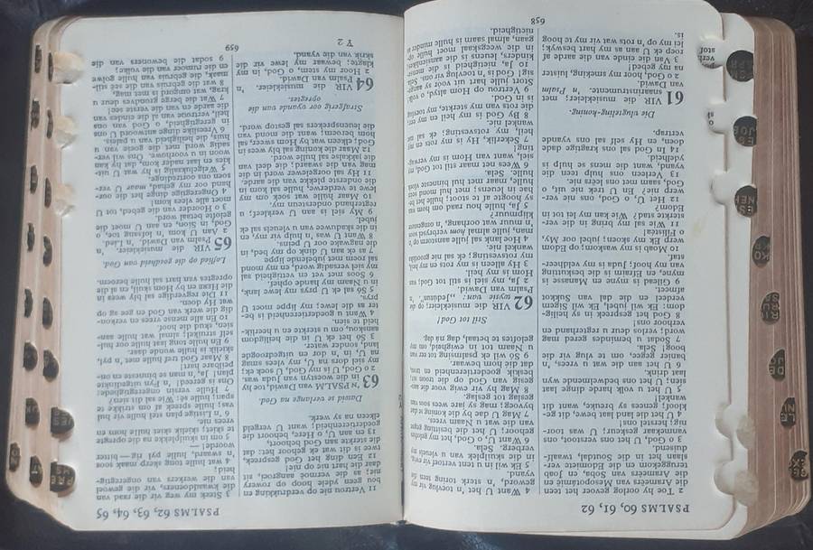 Bible - Die Bybel - 1933/54/71 - Leather - Pocket