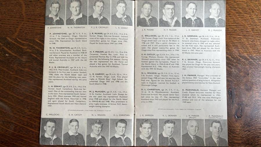 1949 A Complete Record of The All Blacks in South Africa, details below