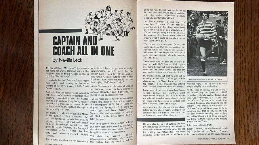 The Nedbank Sportsman Monthly, 2 Editions, details below