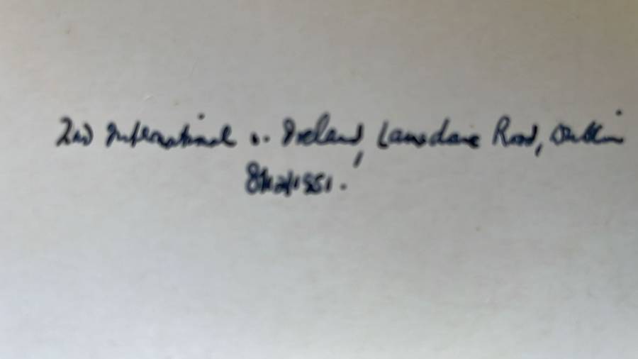 1951 Original Signed Photo - Springboks Being Introduced, details below