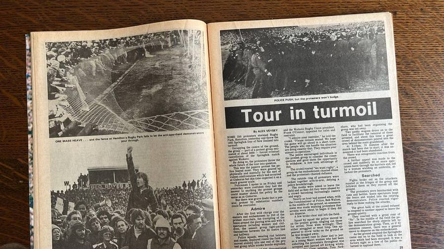 1981 Springboks in New Zealand, details below