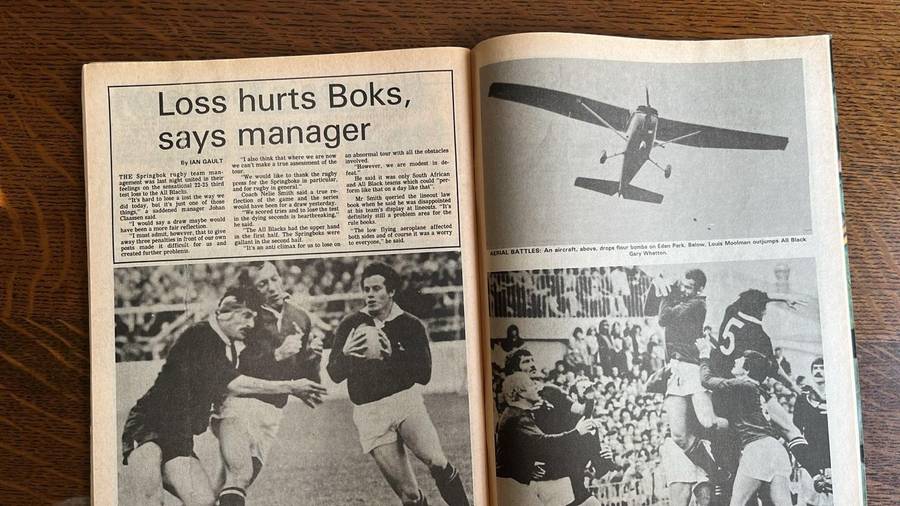 1981 Springboks in New Zealand, details below