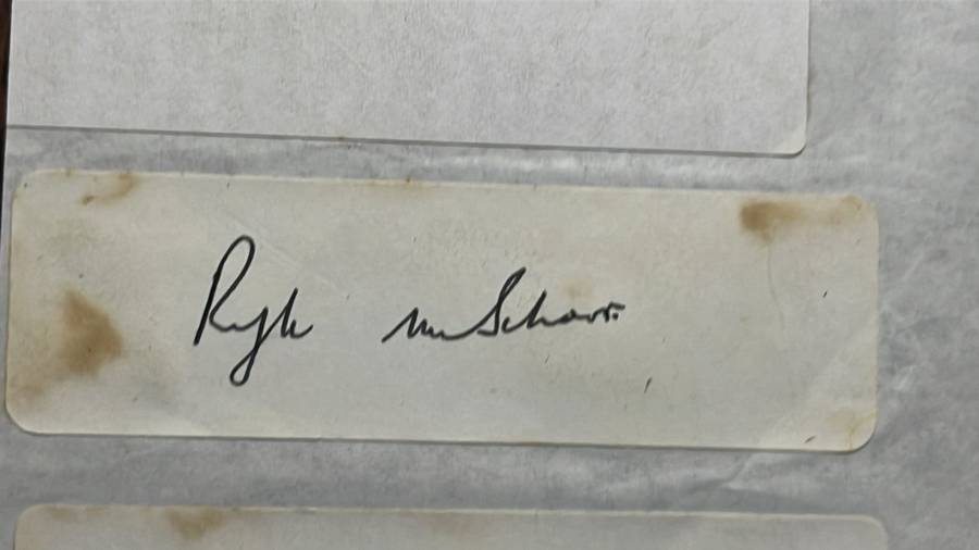 Original Signatures of 13 Springboks, details below