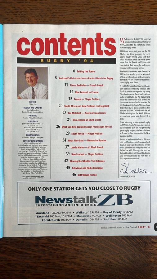1994 France vs South Africa in New Zealand, details below