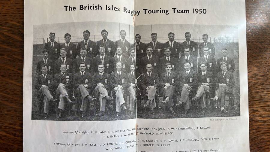 1950 The British Isles Rugby Touring Team in New Zealand, Signed, details below