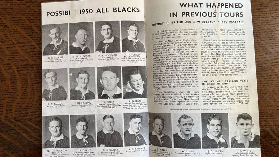 1950 The British Isles Rugby Touring Team in New Zealand, Signed, details below