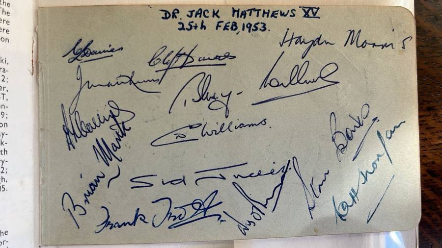 1950 The British Isles Rugby Touring Team in New Zealand, Signed, details below