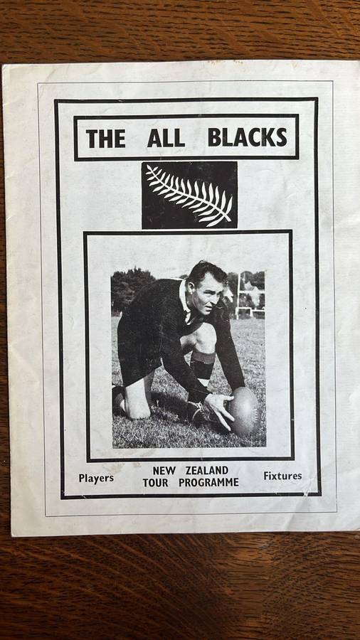 1972 The All Blacks vs Cardiff Programme, details below