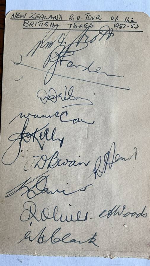 All Blacks 1940/50's Original Signatures, details below