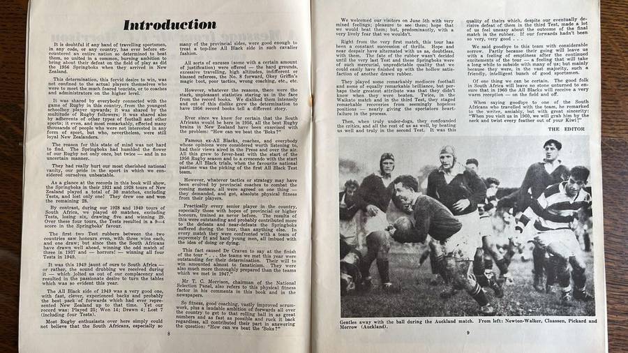 1956 Springboks in New Zealand, details below