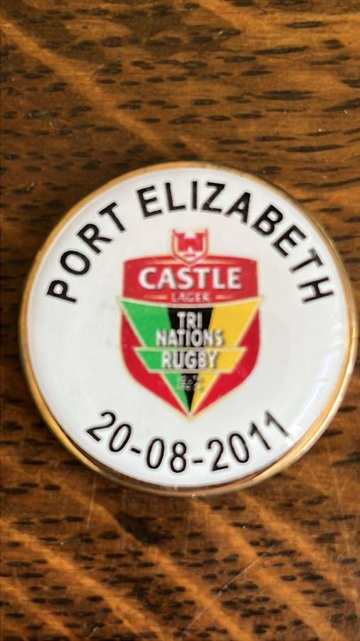 2011 South Africa vs New Zealand at Port Elizabeth Officials Medallion, details below