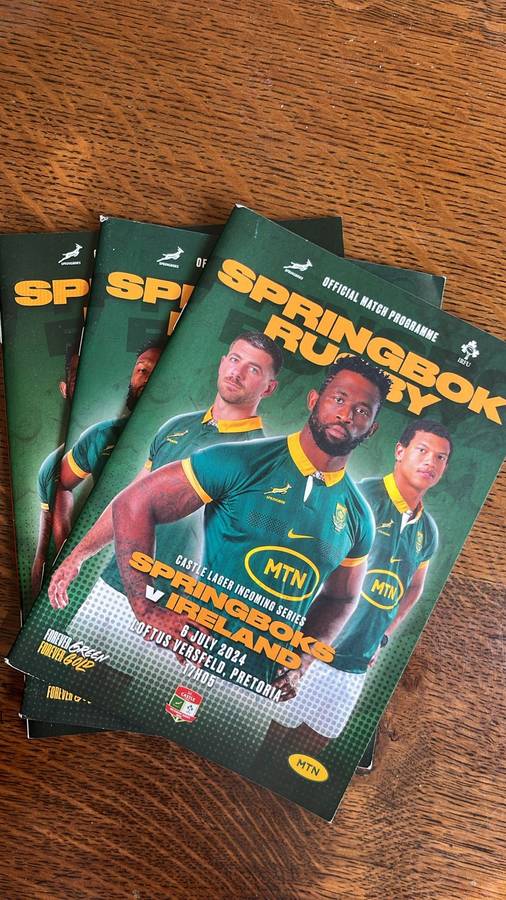 2024 Springbok Rugby Programmes x 3, details below