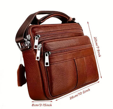 Cow-Hide Leather Crossbody Bag