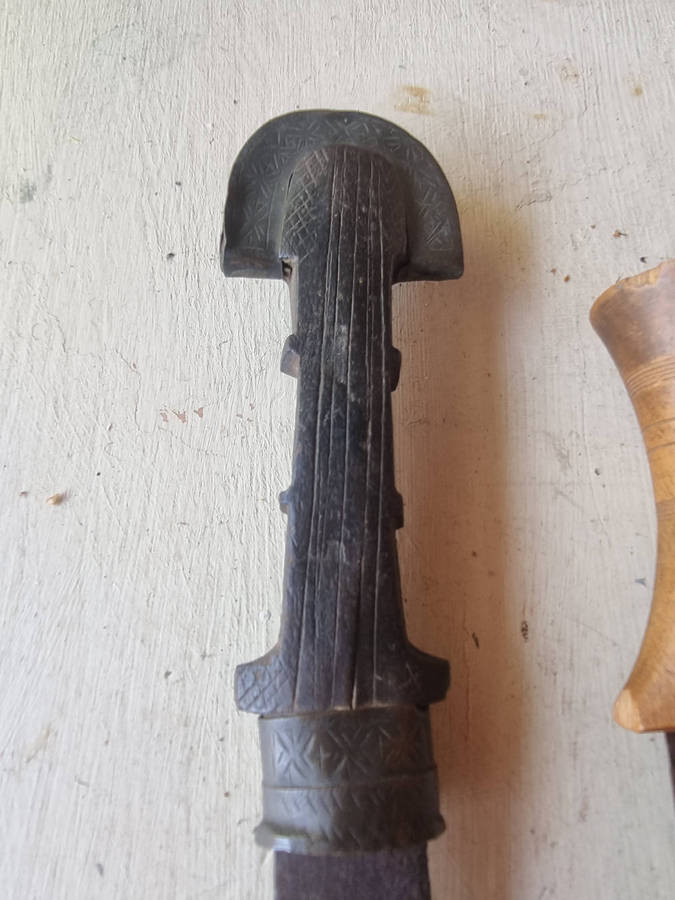 ### 3 x knives 2 of African origin 1 from Sweden with Sheaths ###