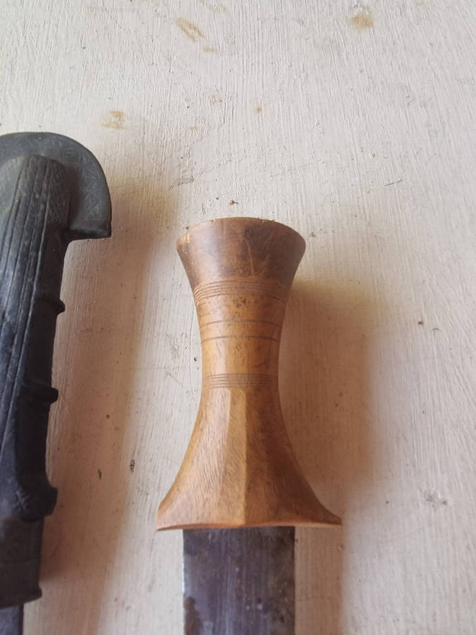 ### 3 x knives 2 of African origin 1 from Sweden with Sheaths ###