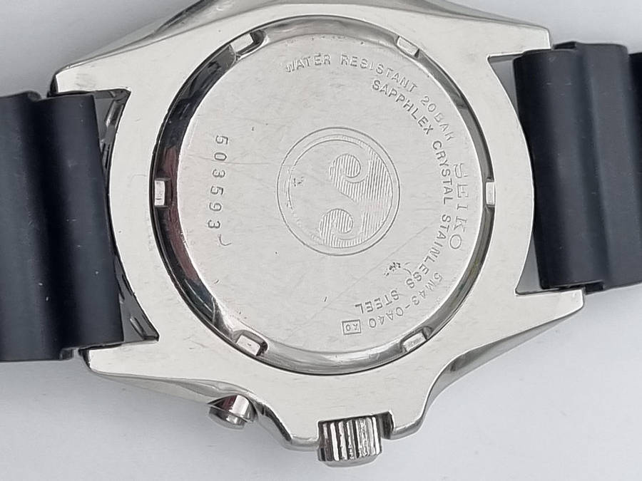 ## Seiko Kinetic Divers watch - adjustable Large wrist fit - Good condition ##