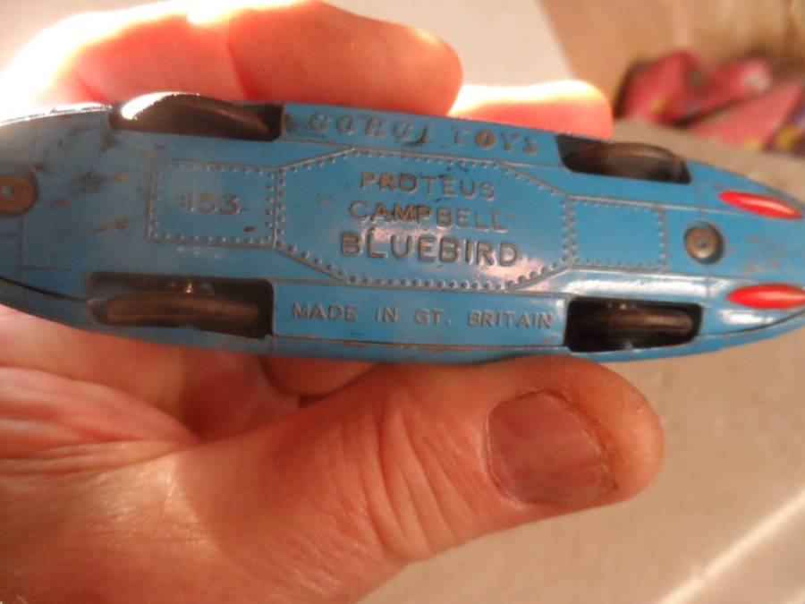 ORIGINAL CORGI #153 PROTEUS CAMPBELL BLUEBIRD RECORD CAR   [m25]