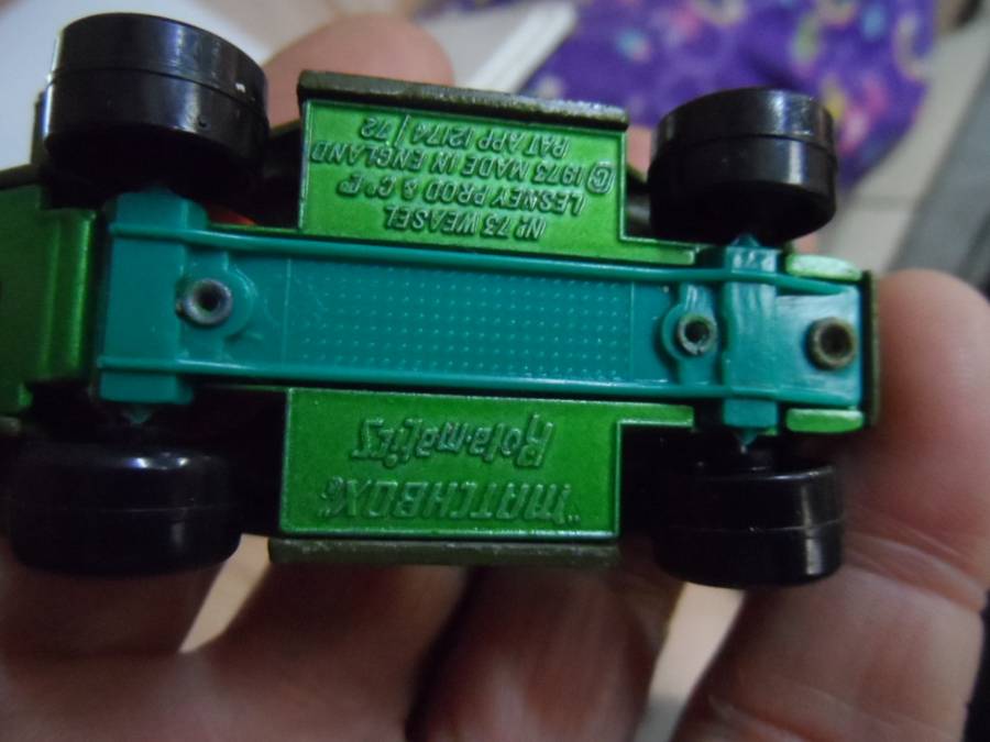 1973 Matchbox Rola-Matics Weasel No.73 Green Tank Lesney Near Mint