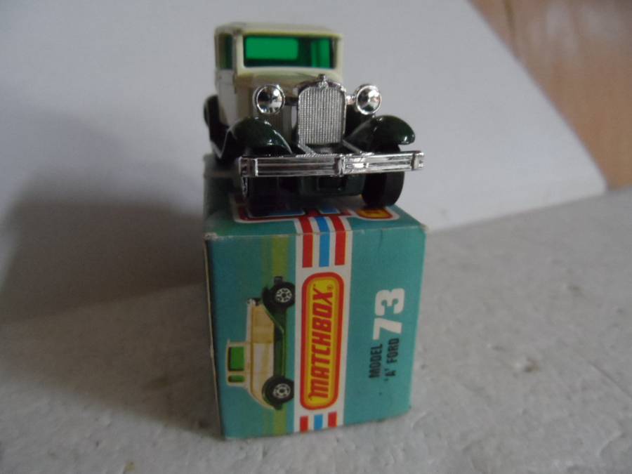 MATCHBOX SUPERFAST No. 73c FORD MODEL 'A' CAR IN ORIGINAL DISPLAY/STORAGE BOX