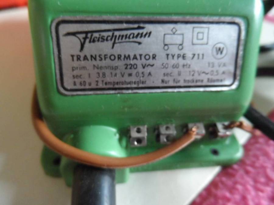 Vintage Fleischmann  HO Train Transformer Made In Germany-
