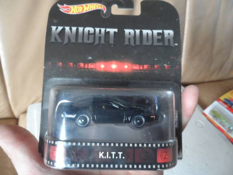 Hot Wheels Retro Entertainment KITT KNIGHT RIDER TRANS AM, real riders, mint on long card [m48]`
