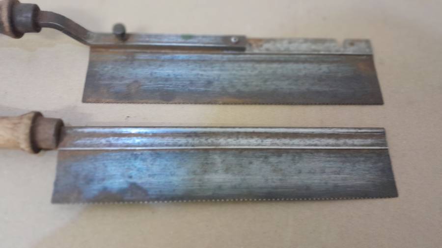 2 Dove tail saws - 1 left/right reversible & another