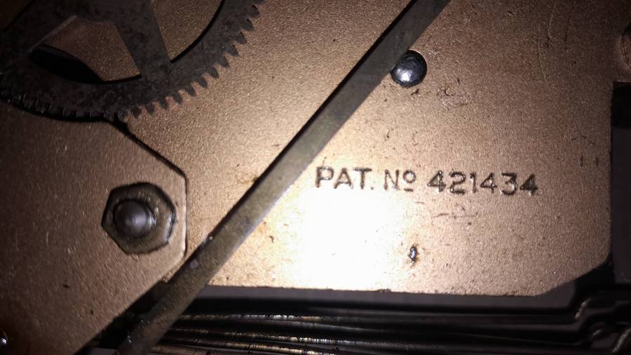 Enfield Westminister chime movement Pat No 421434 - Complete for restoration  - see pics