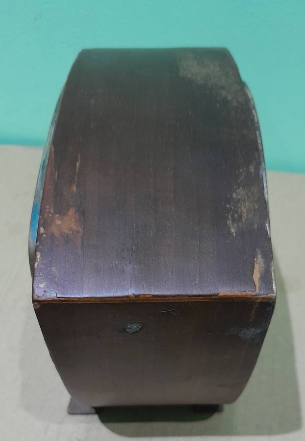 Smiths Mantle Clock - Great Britain - Working - To Restore - See Pics - Glass & Chime Out