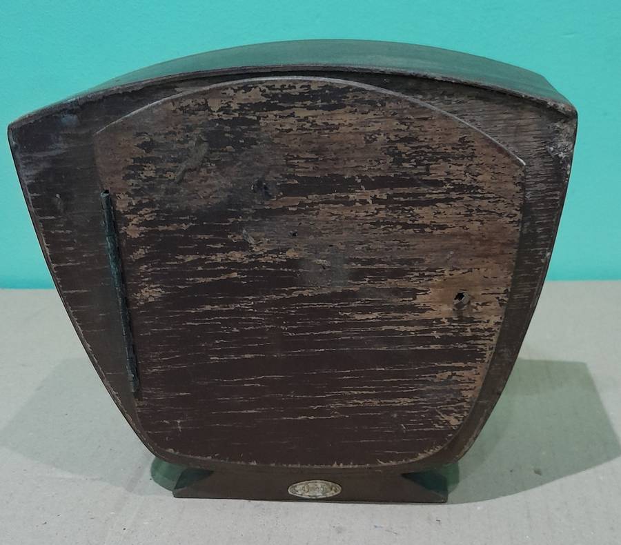 Smiths Mantle Clock - Great Britain - Working - To Restore - See Pics - Glass & Chime Out