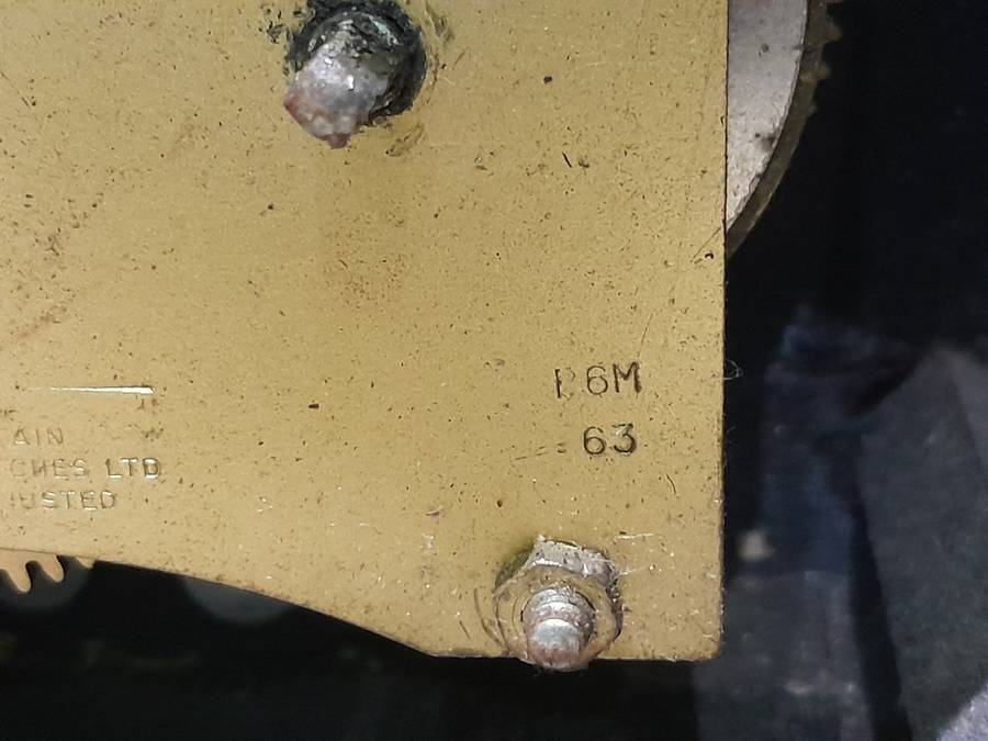 Smiths Mantle Clock - Great Britain - Working - To Restore - See Pics - Glass & Chime Out