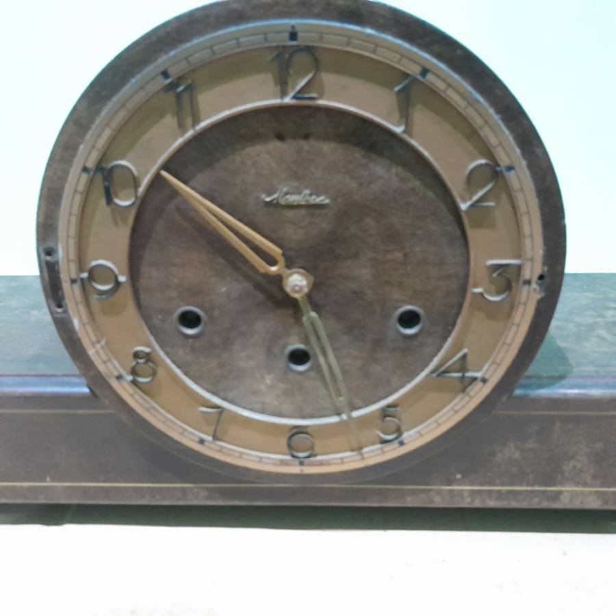 Mauthe Westminster (Movement W500} Chime Clock to Restore -worked & stopped no glass, pendelum & key