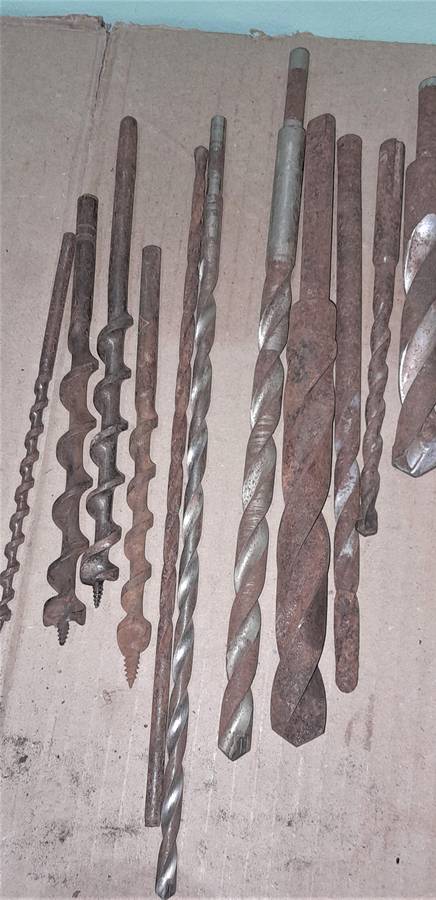 30 Vintage Drill Bits - Various - refer to pic. - R1 per bit start, 50c increment