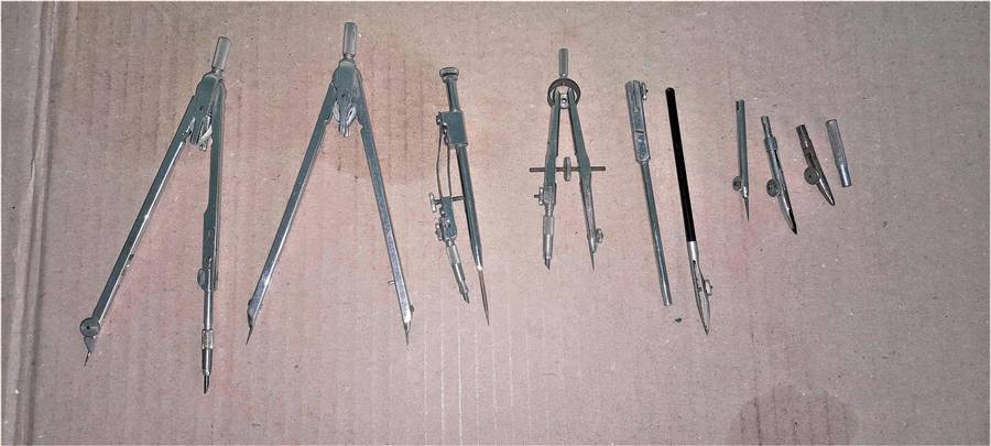 Vinntage Mathimatical / Draughting Set - as per pictures