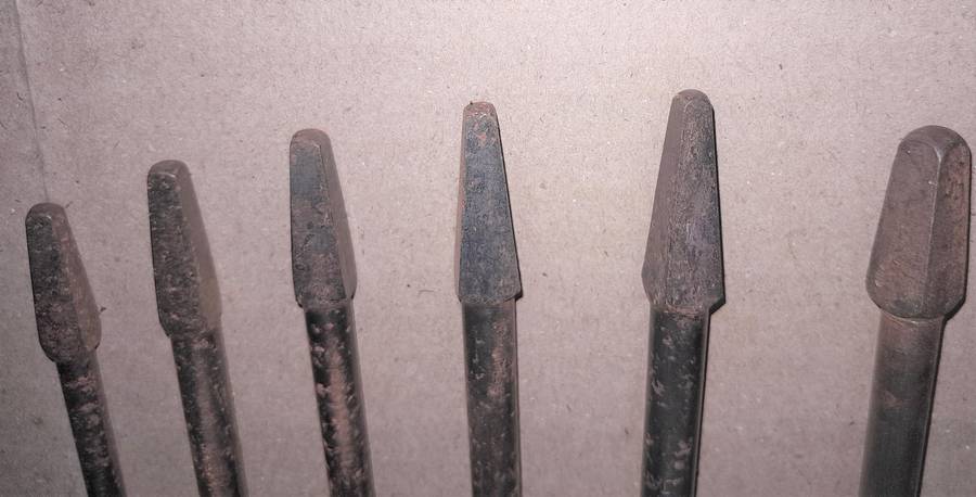 5x Japanese Star M + 1 replacement - New Old Stock imperial auger bits + case- as per pictures