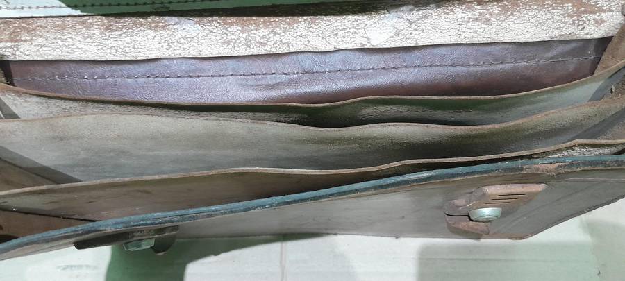Vintage Sapro Leather School Case